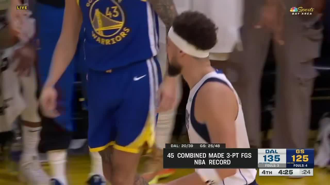 Klay Thompson's 3 breaks an NBA record