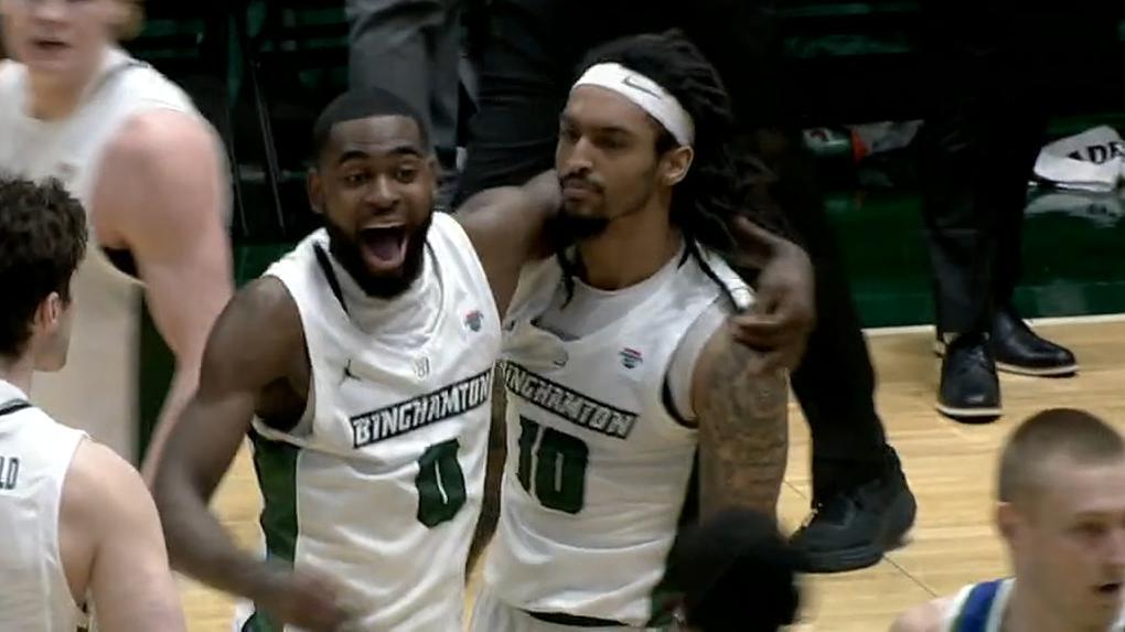 Binghamton wins on Chris Walker's clutch basket in final second