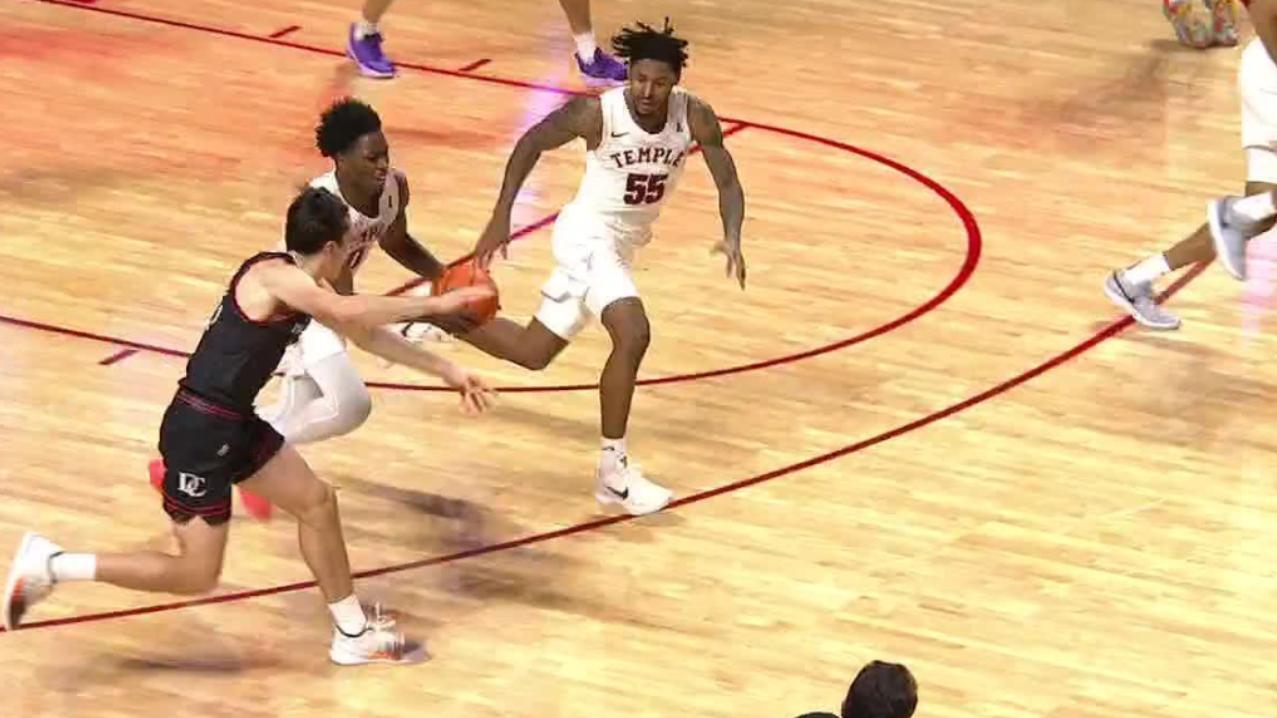 Shane Dezonie's clutch block leads to massive transition jam for Temple