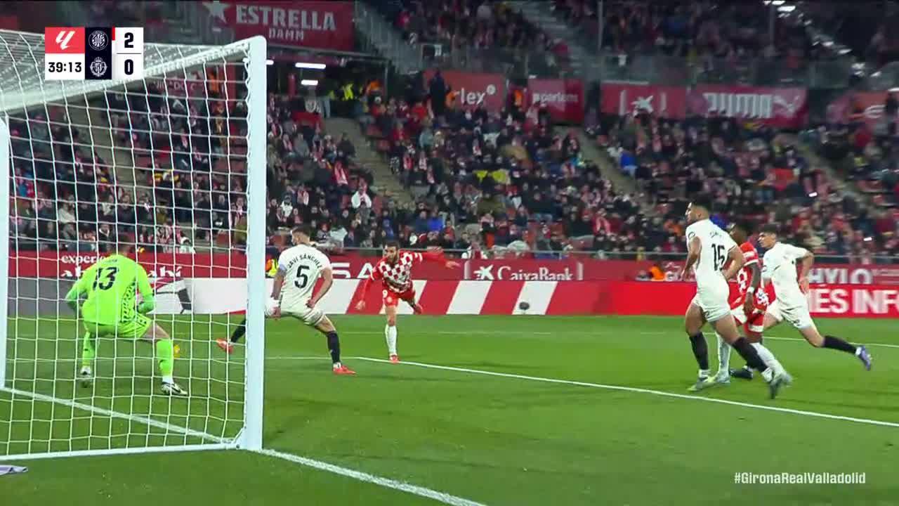 Abel Ruiz scores goal for Girona