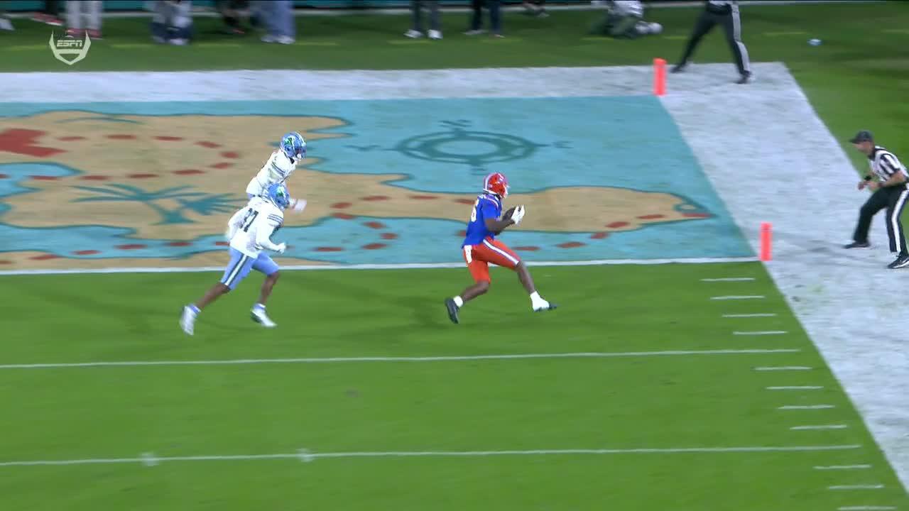 Tony Livingston finds the end zone for Florida