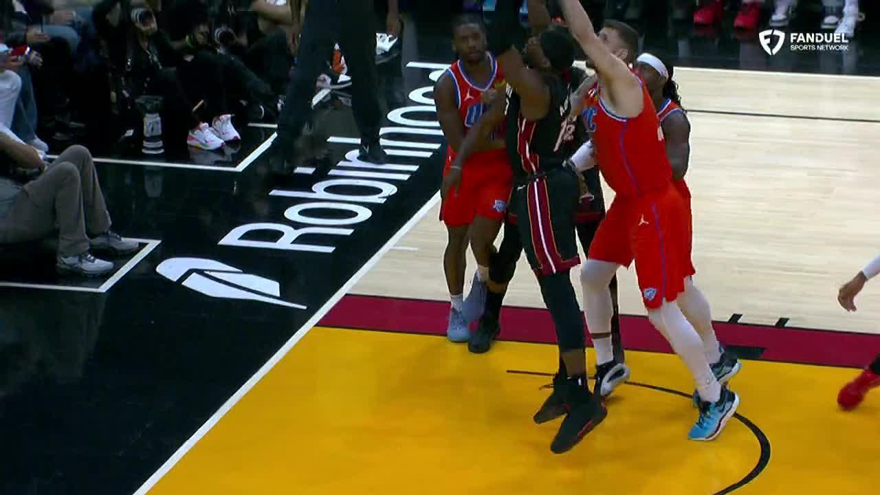 Bam crushes Hartenstein down low