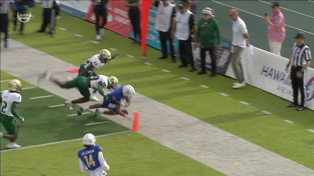 San Jose State's TD overturned to a turnover