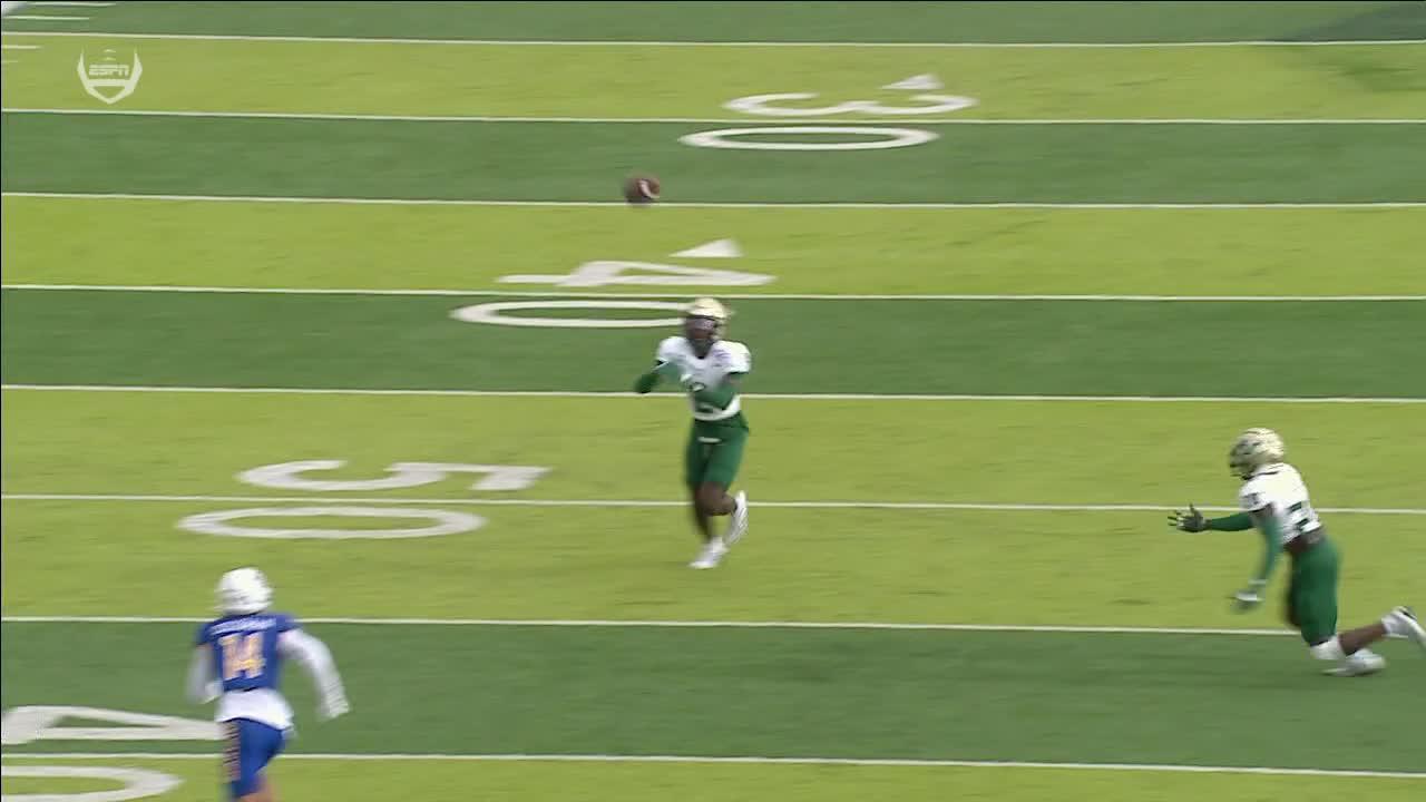 South Florida gets INT after pass is deflected twice