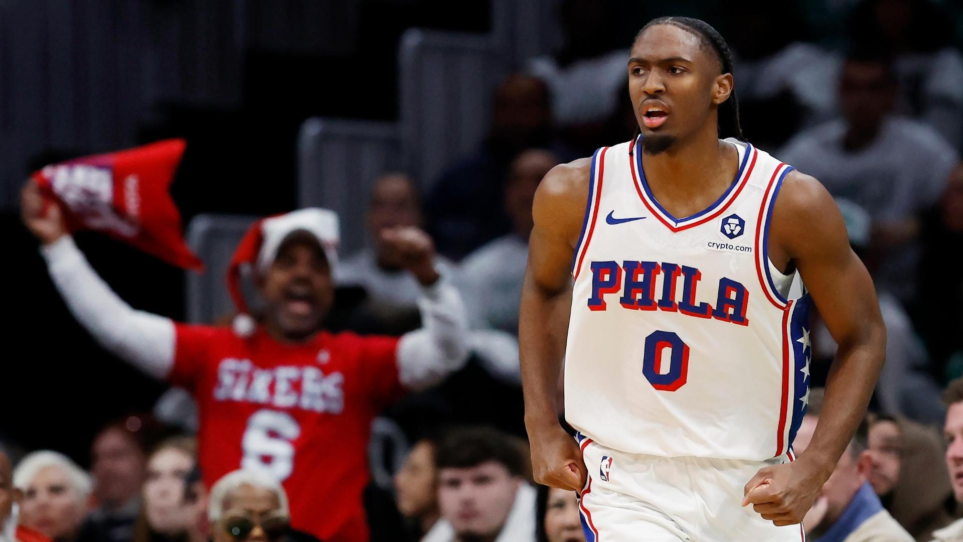 Tyrese Maxey powers 76ers past Celtics on Christmas