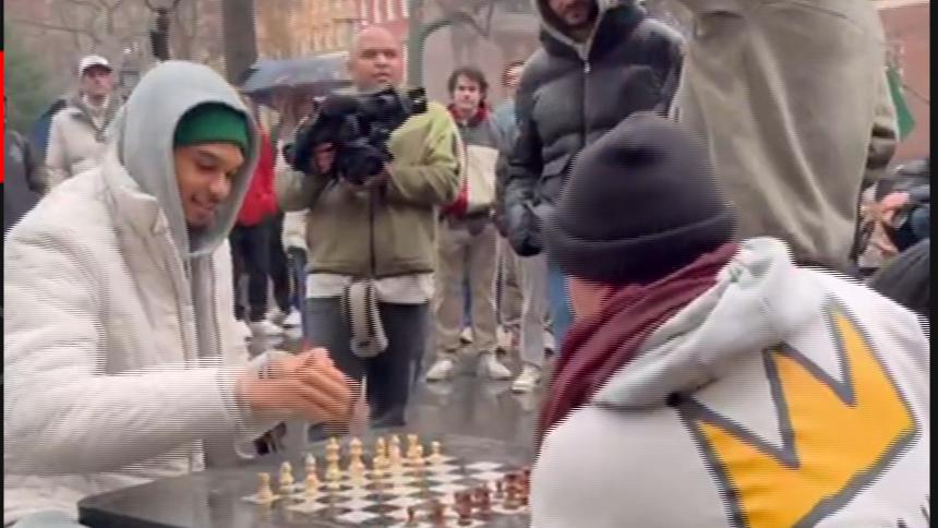 Victor Wembanyama takes on fans in chess at NYC park