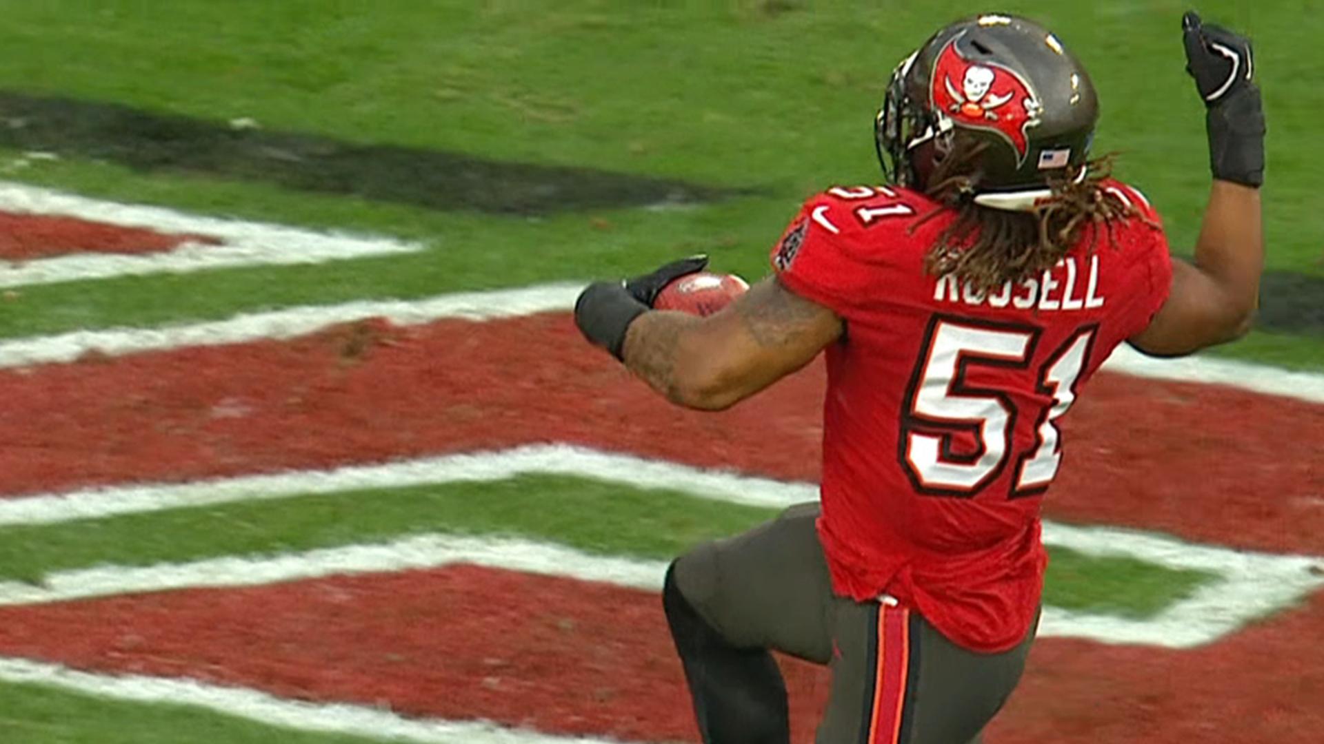 Bucs return blocked Panthers punt for TD