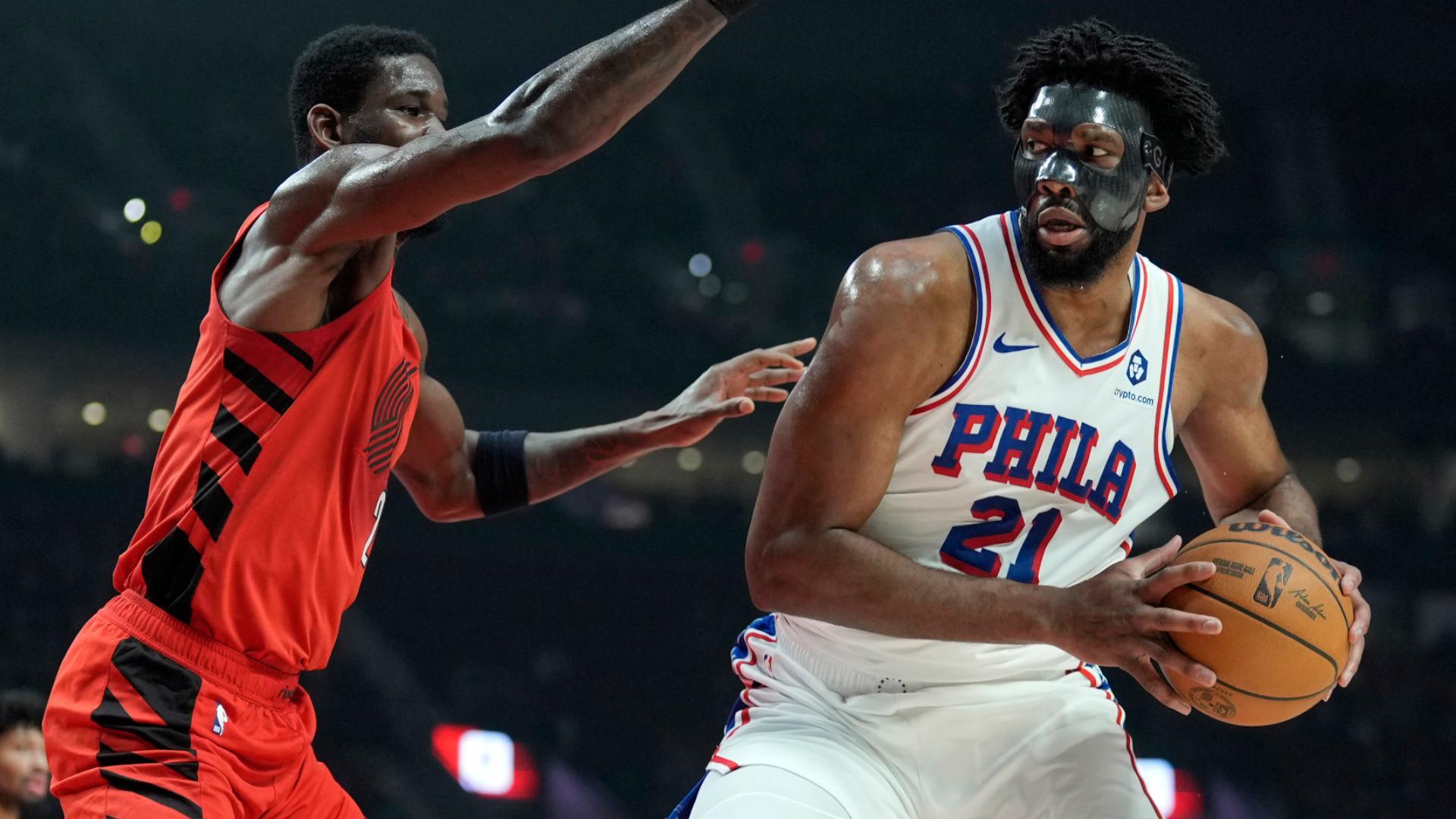 Joel Embiid drops season-high 37 points as Sixers take down Blazers