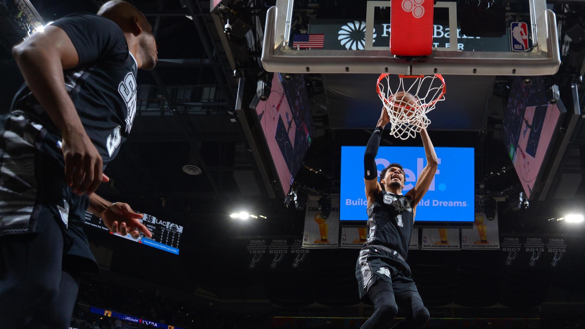 Showtime! CP3 lobs the rock off the backboard for a Wemby alley-oop slam