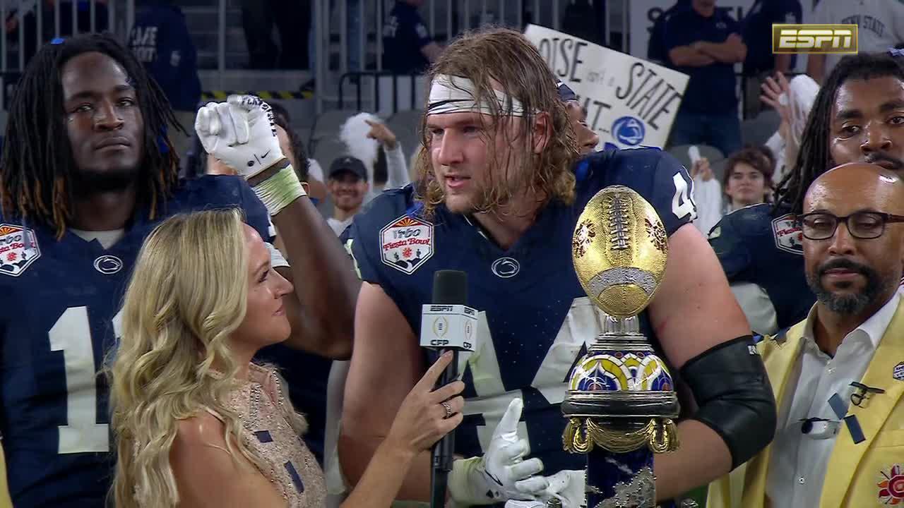 Tyler Warren: Penn State 'sticking together' led to Fiesta Bowl win