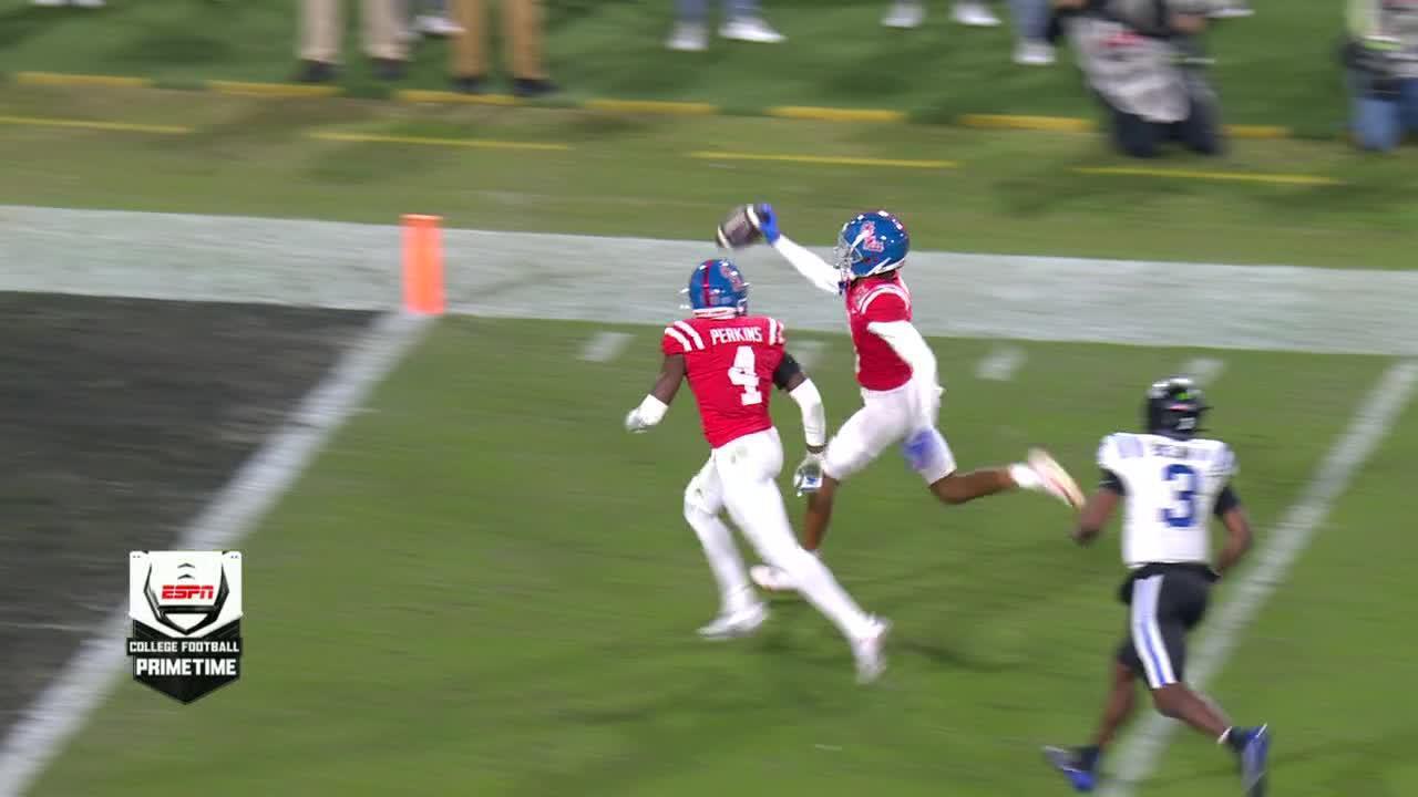 Isaiah Hamilton's electric pick-six widens Ole Miss lead