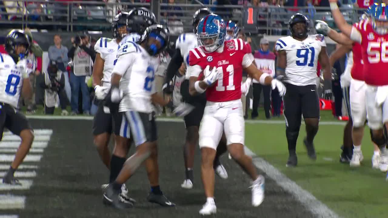 Jaxson Dart's 3rd TD pass ices Gator Bowl for Ole Miss