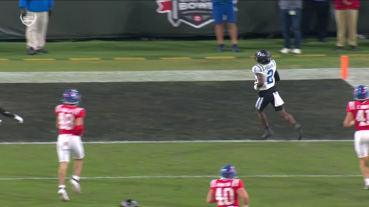 Sahmir Hagans returns kickoff 99 yards for Duke TD