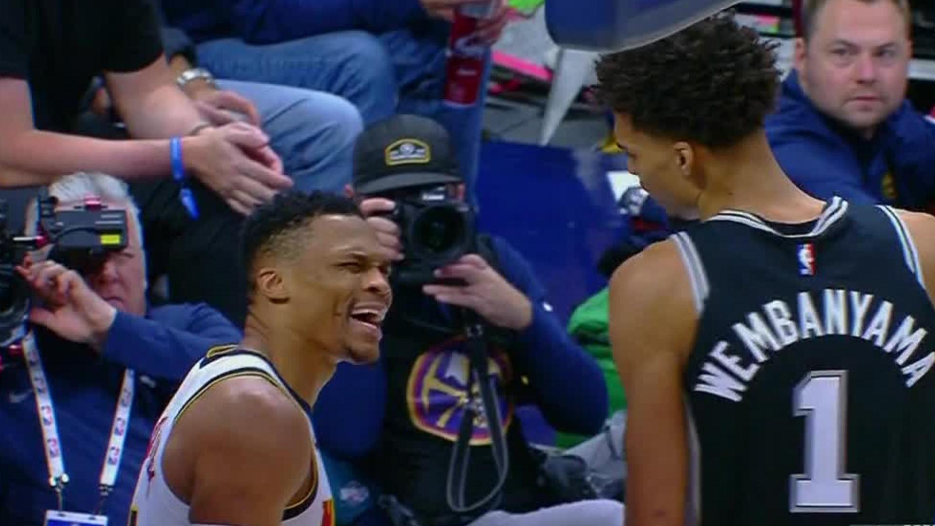 'What?!' Wemby has Westbrook baffled after and-1 bucket