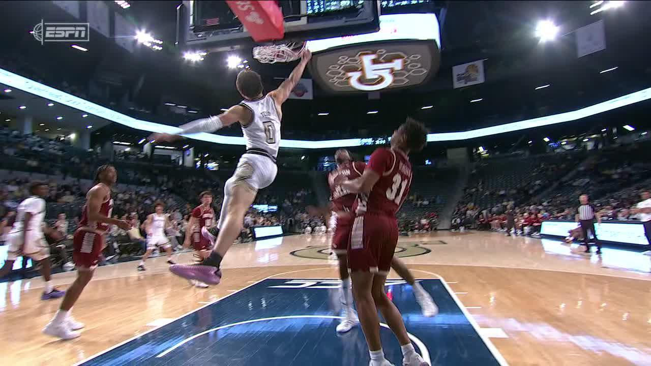 Georgia Tech's Terry rises over a BC defender for an emphatic jam