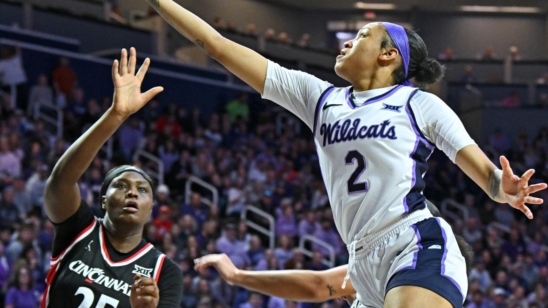 Temira Poindexter crosses up defender for Kansas State bucket