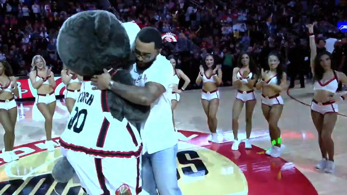 Rockets fan nails half-court shot for $25K