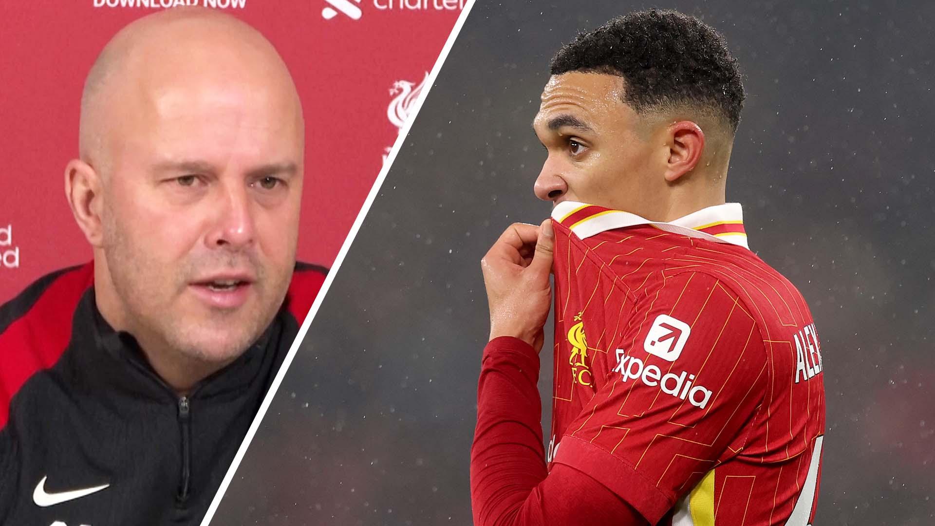 Slot backs Alexander-Arnold after 'not best game' vs. Man United