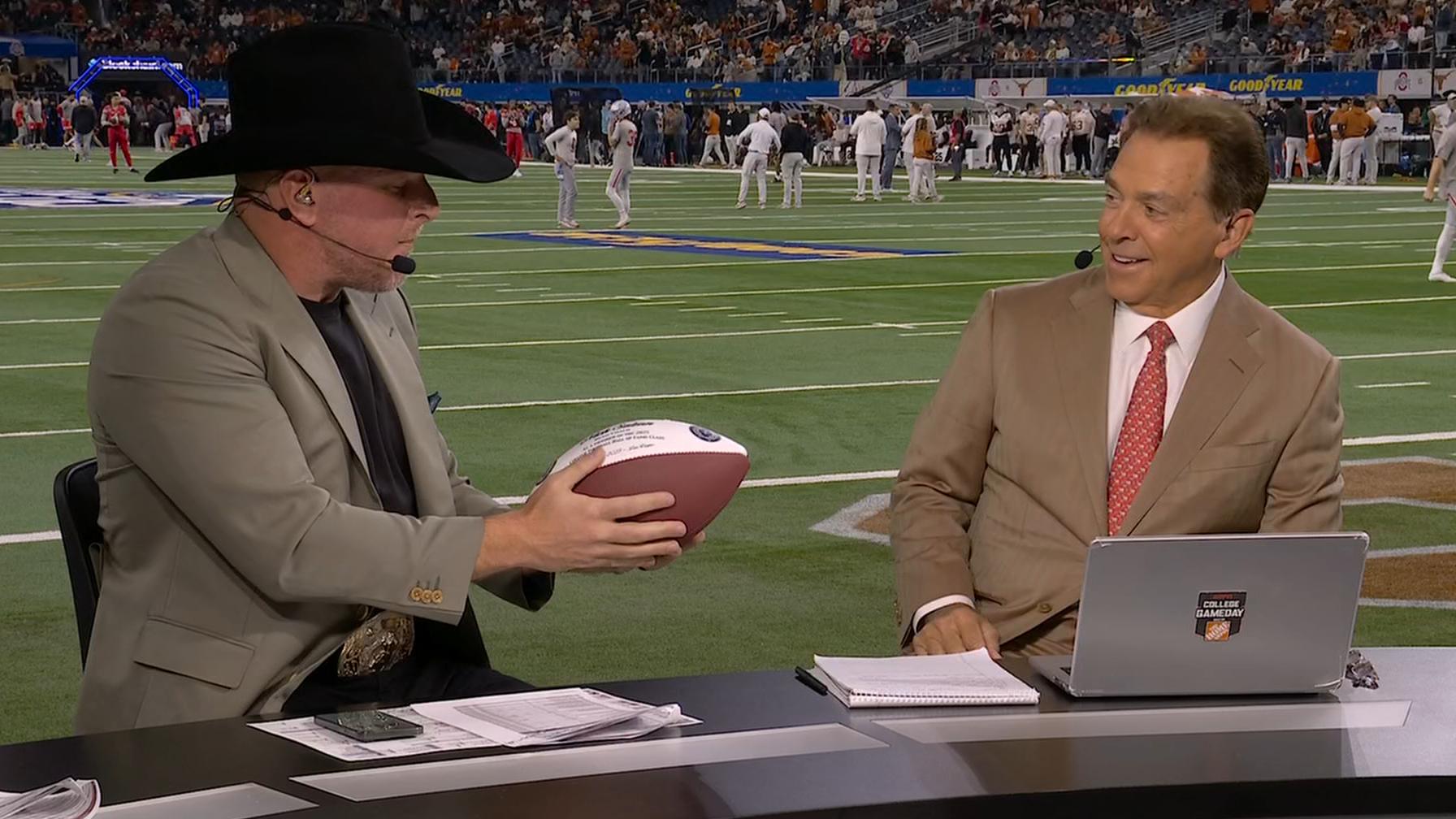 Saban gets surprised with news he'll be inducted into College Football HOF