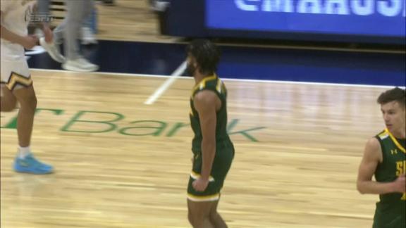 Justice Shoats finishes with monster dunk - ESPN Video