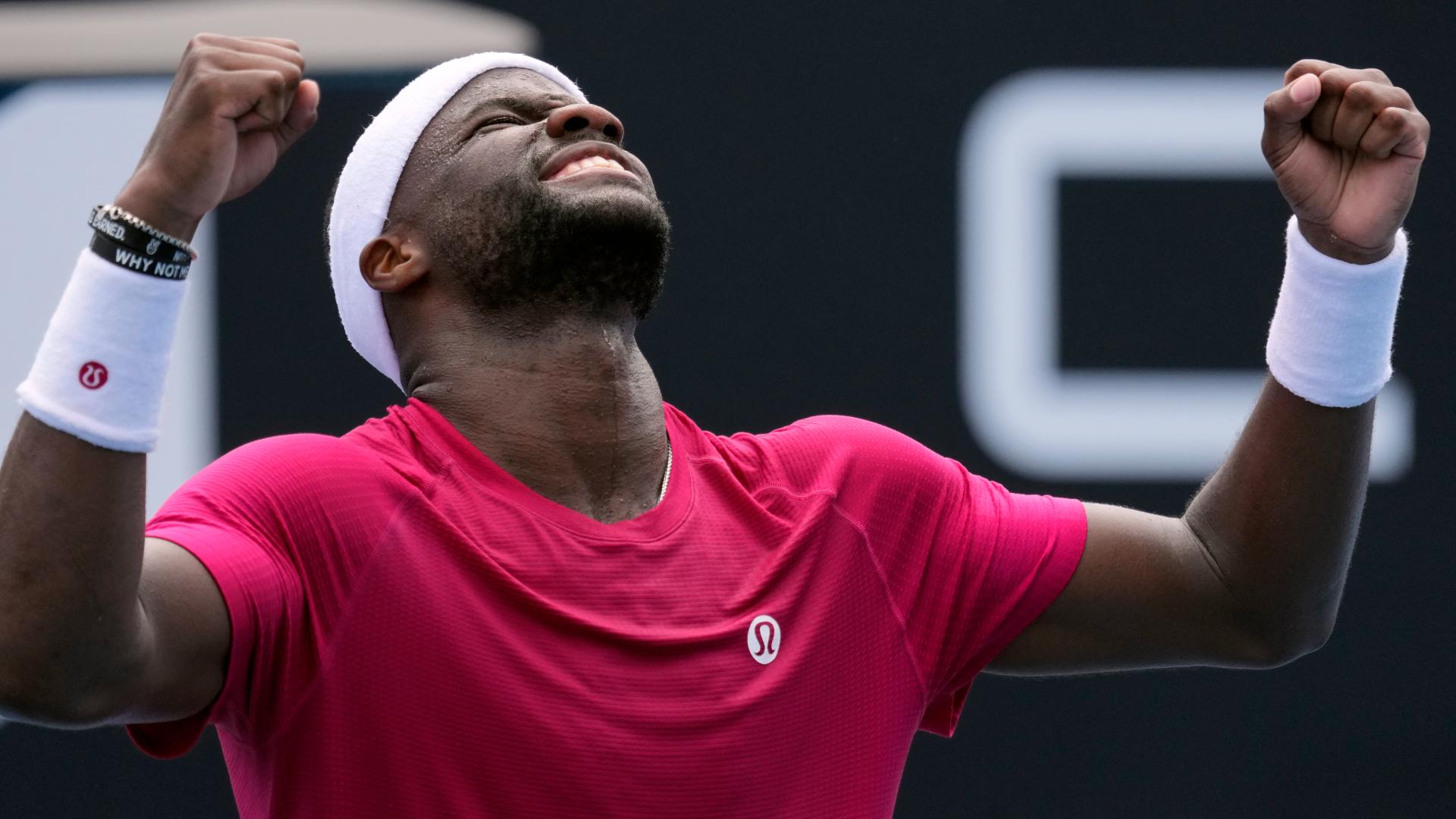 Frances Tiafoe visibly exhausted after winning 5-set marathon