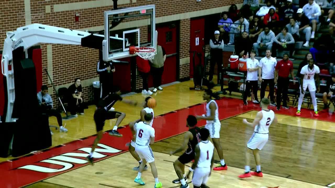 Jaylen Searles puts his defender on a poster