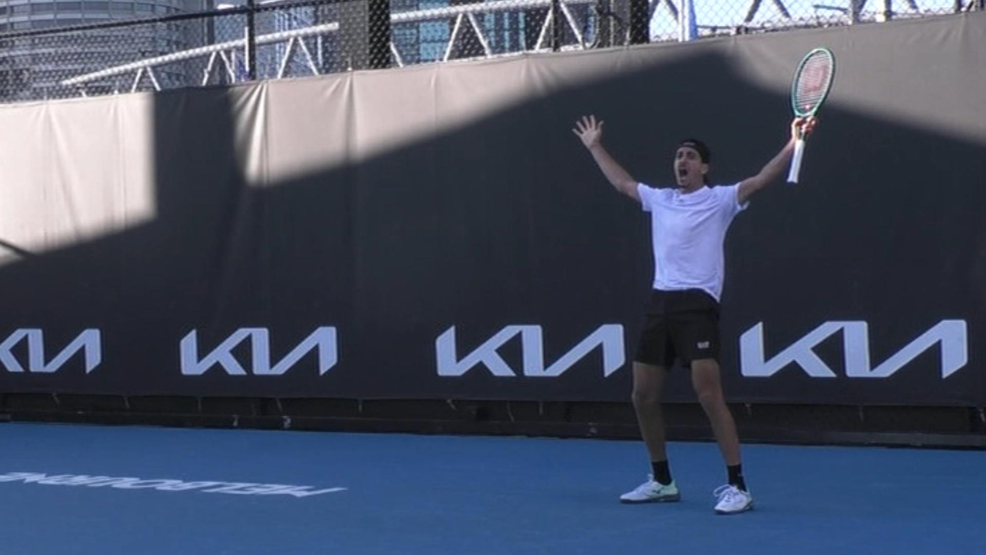 Has Lorenzo Sonego just hit the best shot of the Australian Open?
