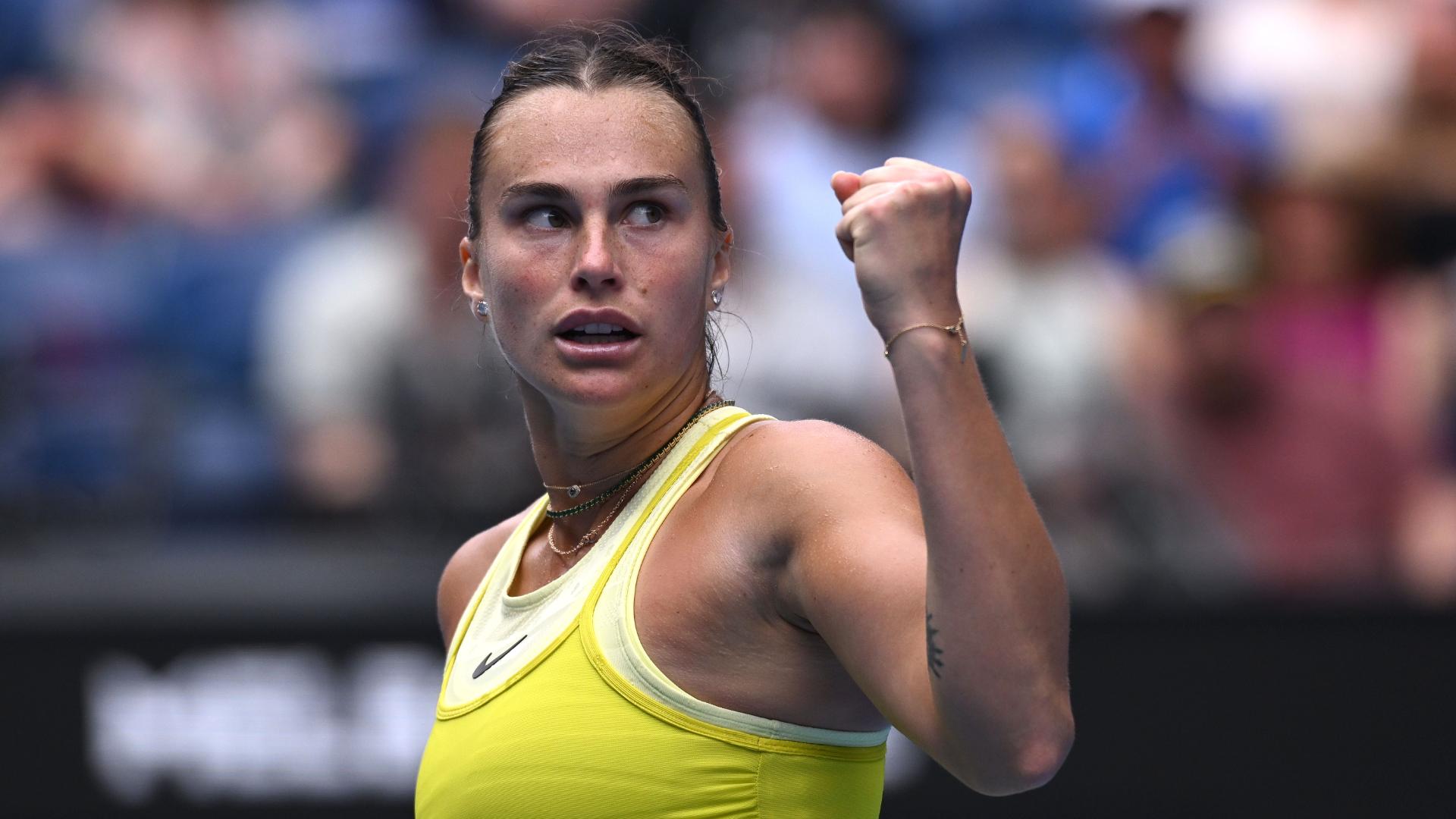 Top-ranked Aryna Sabalenka breezes into Aussie Open third round