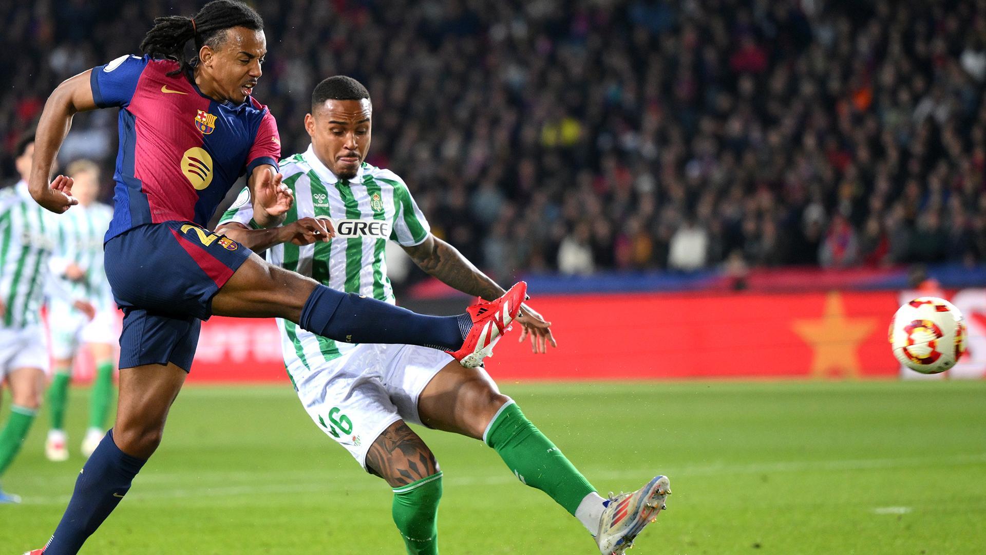 Jules Koundé's sweet strike doubles Barça's lead