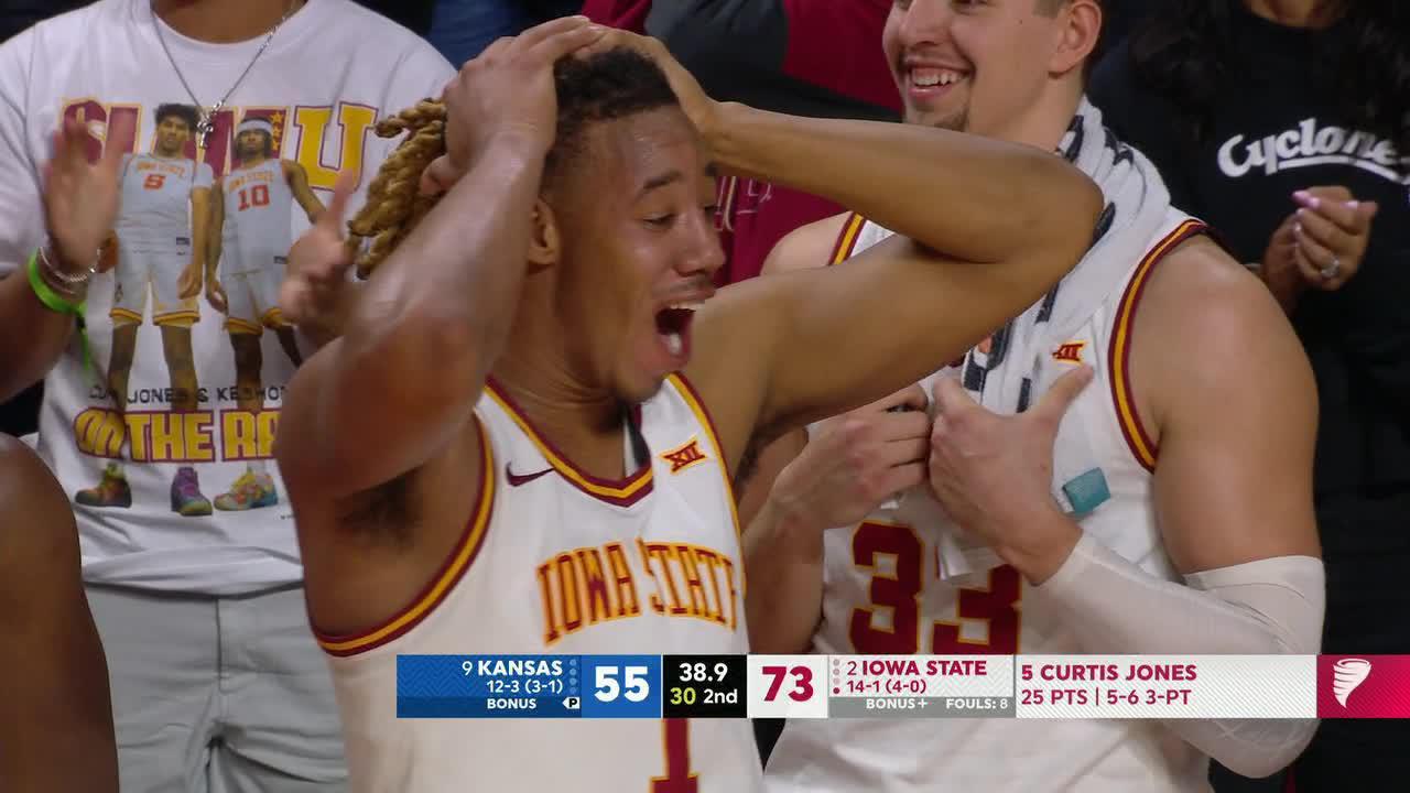 Curtis Jones drains logo 3-pointer for Iowa State