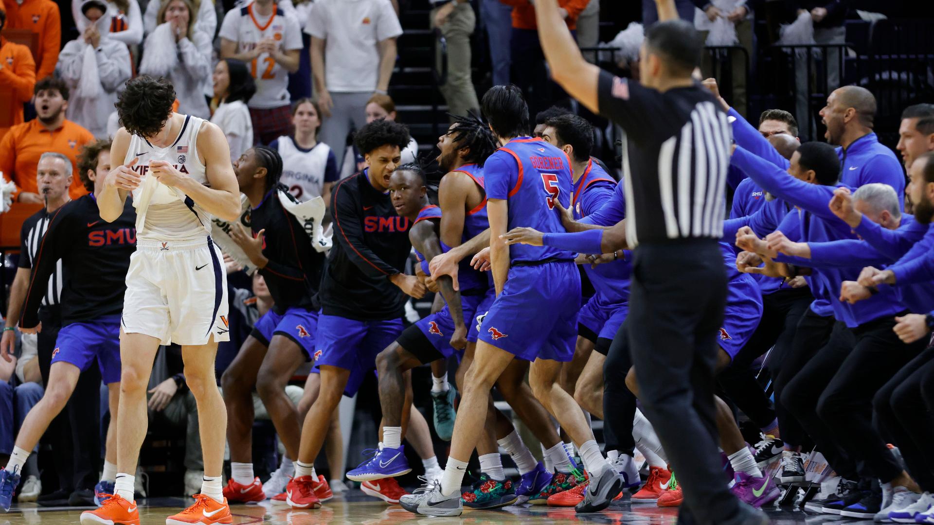 Boopie Miller drills buzzer-beating 3 as SMU stuns Virginia