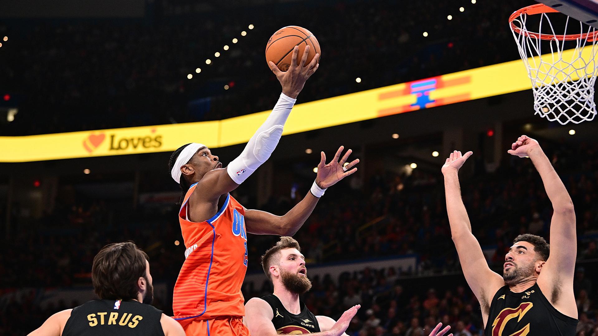 SGA's 40-point game propels Thunder in blowout over Cavs