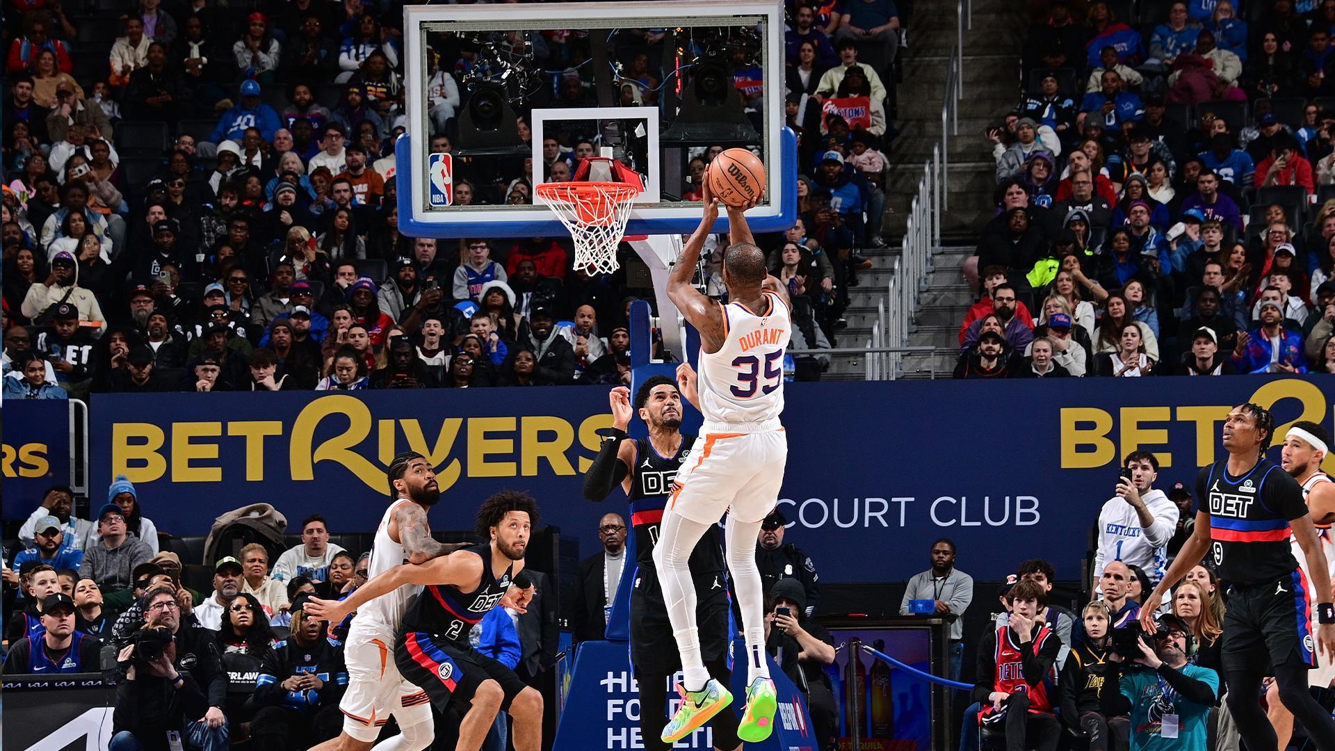 KD's second-half surge powers Suns past Pistons