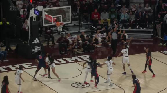Madison Scott finishes through contact - ESPN Video