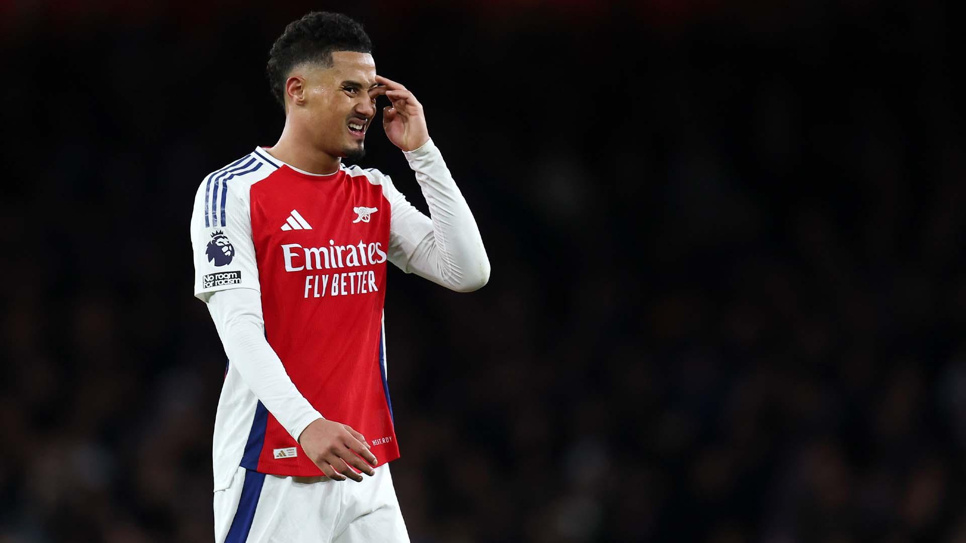 Will Arsenal cope without William Saliba?