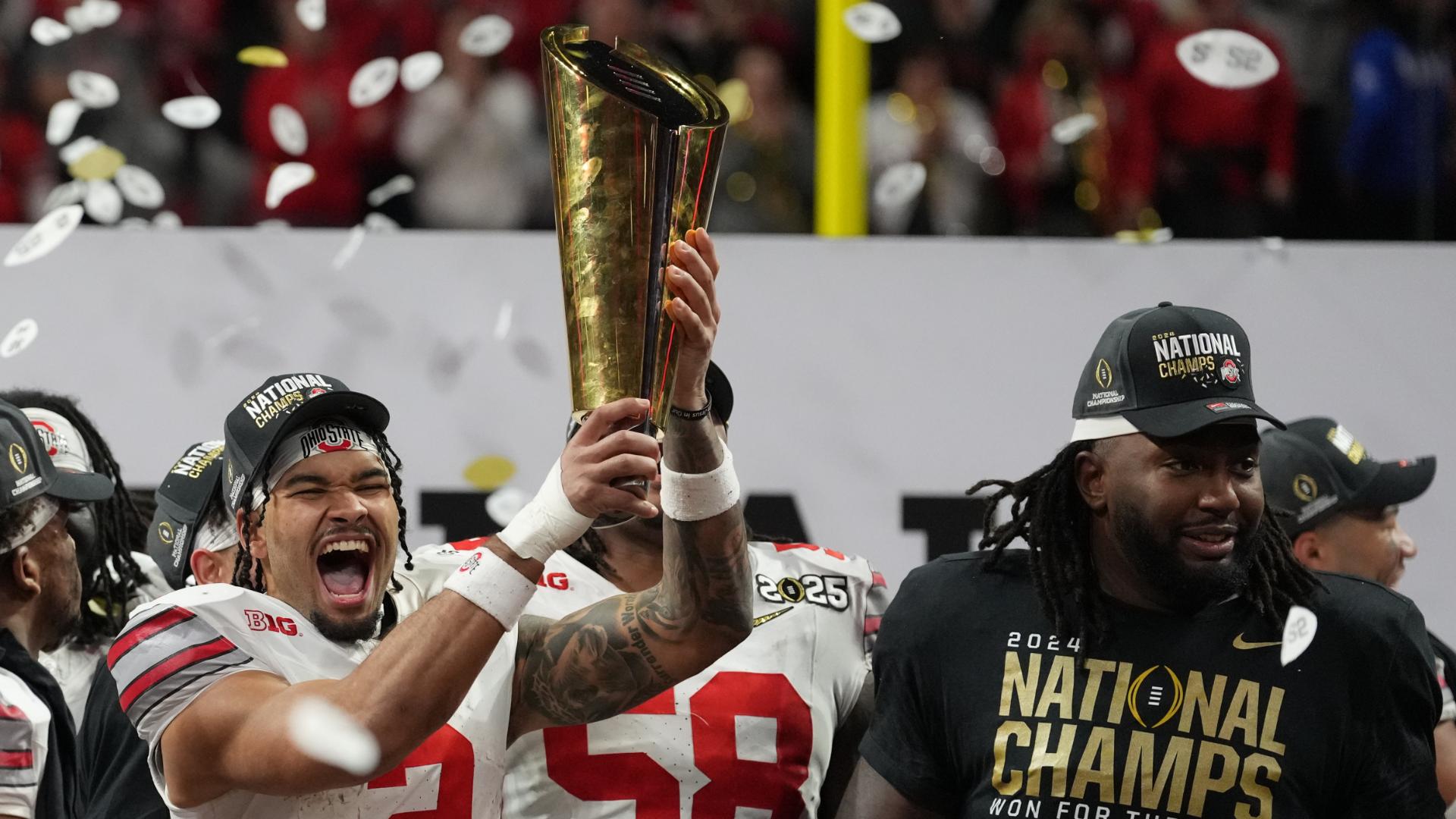 Ohio State hoists up CFP trophy