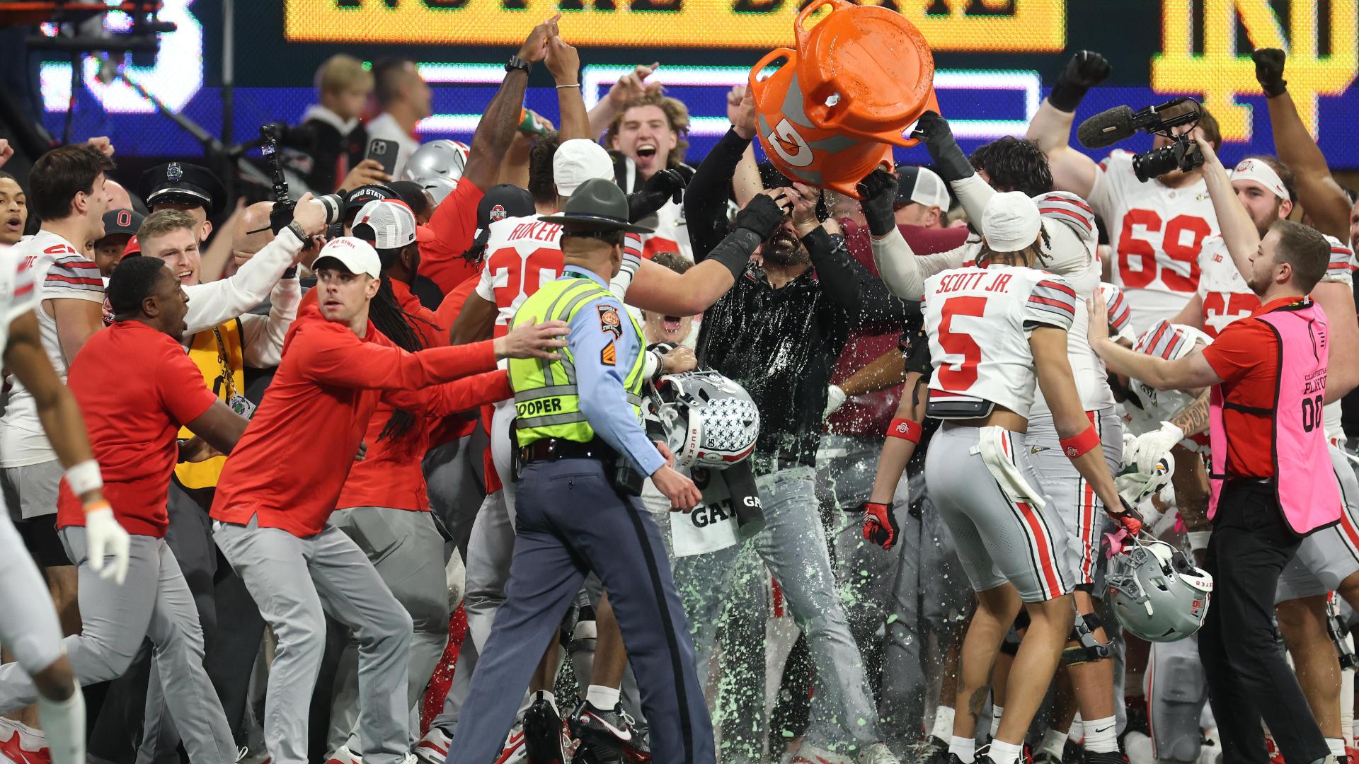 Ohio State celebrates CFP title