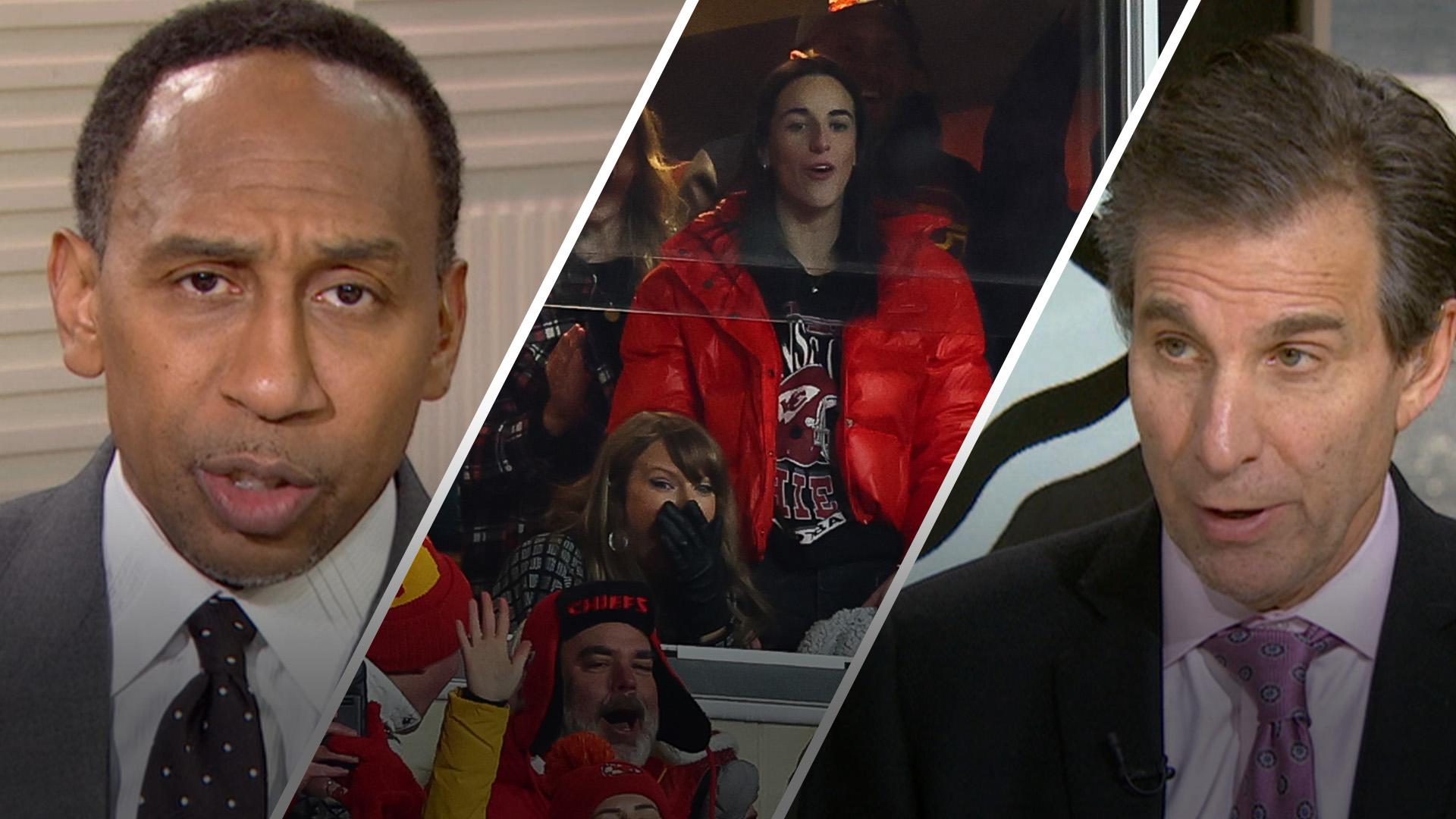 Stephen A. and Mad Dog question Caitlin Clark's Chiefs fandom