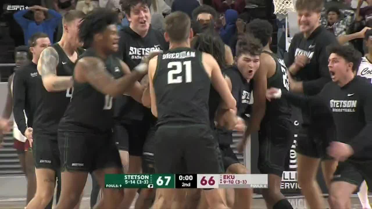 Stetson calls game on half-court miracle