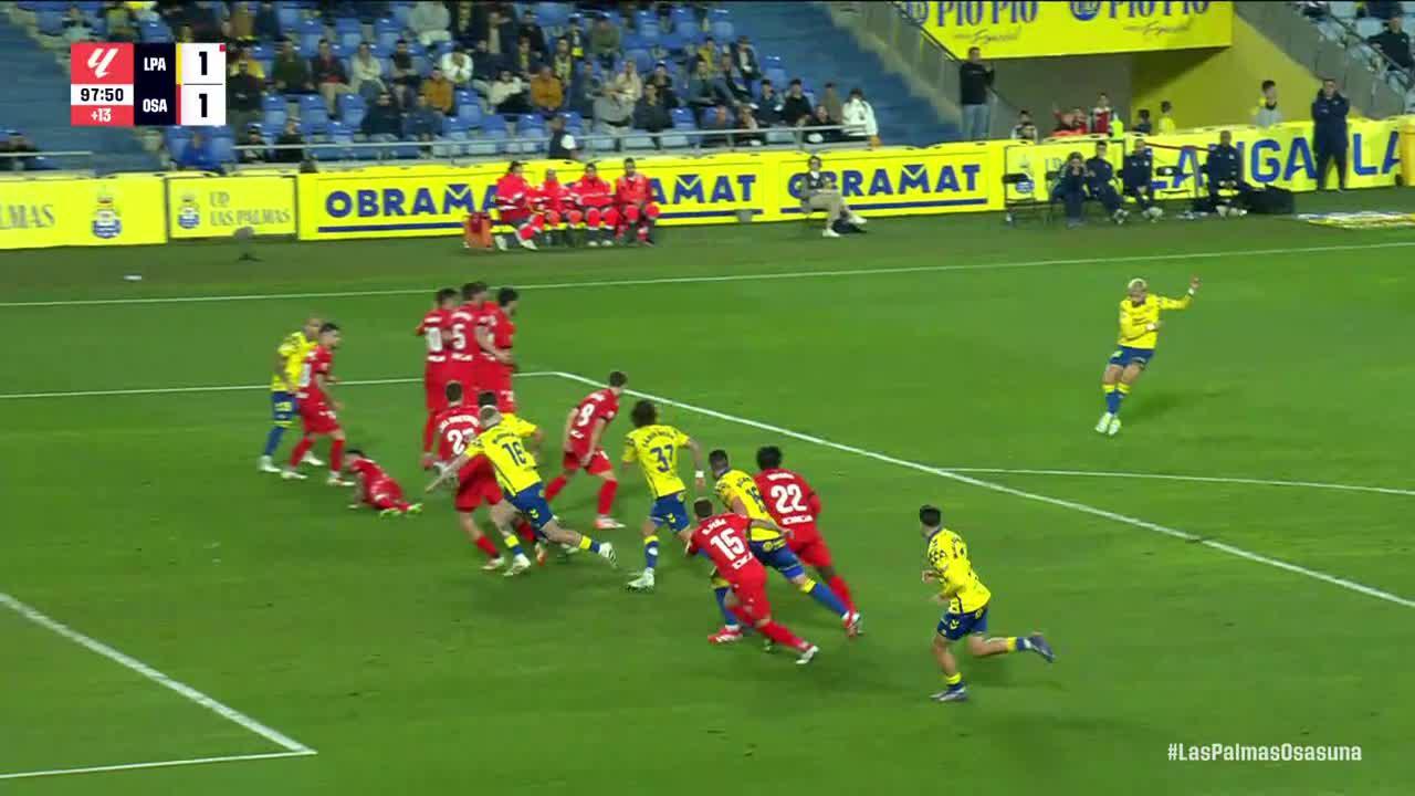 Adnan Januzaj slots in the goal for Las Palmas