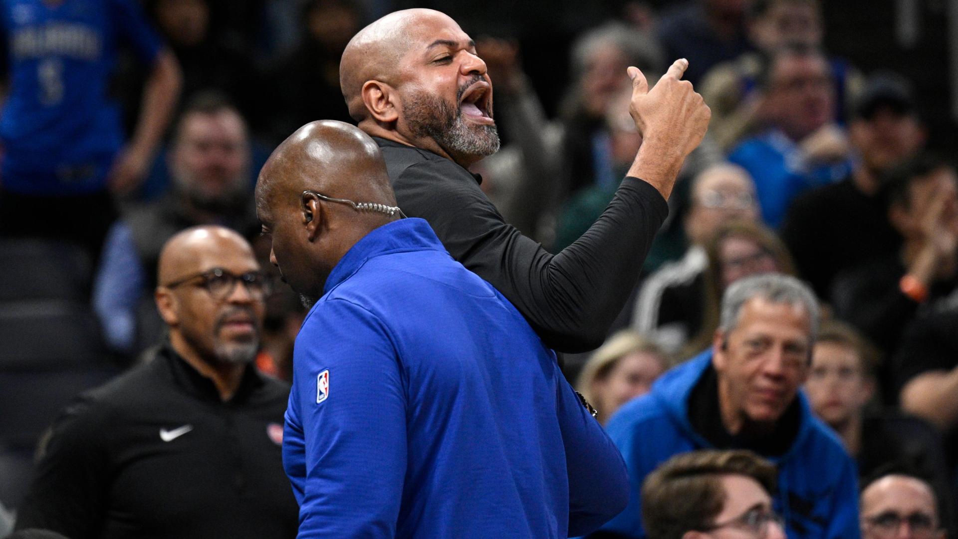 Pistons coach Bickerstaff ejected after two straight techs