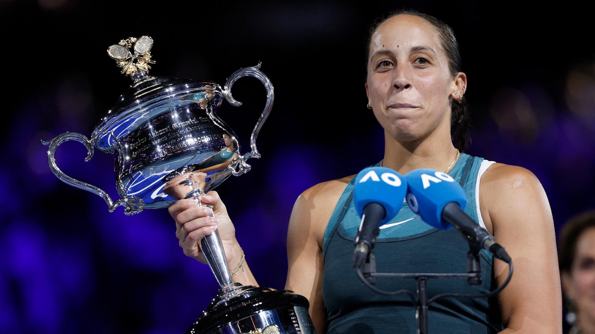 'This is where I'm going to cry!' Keys reacts to Australian Open win