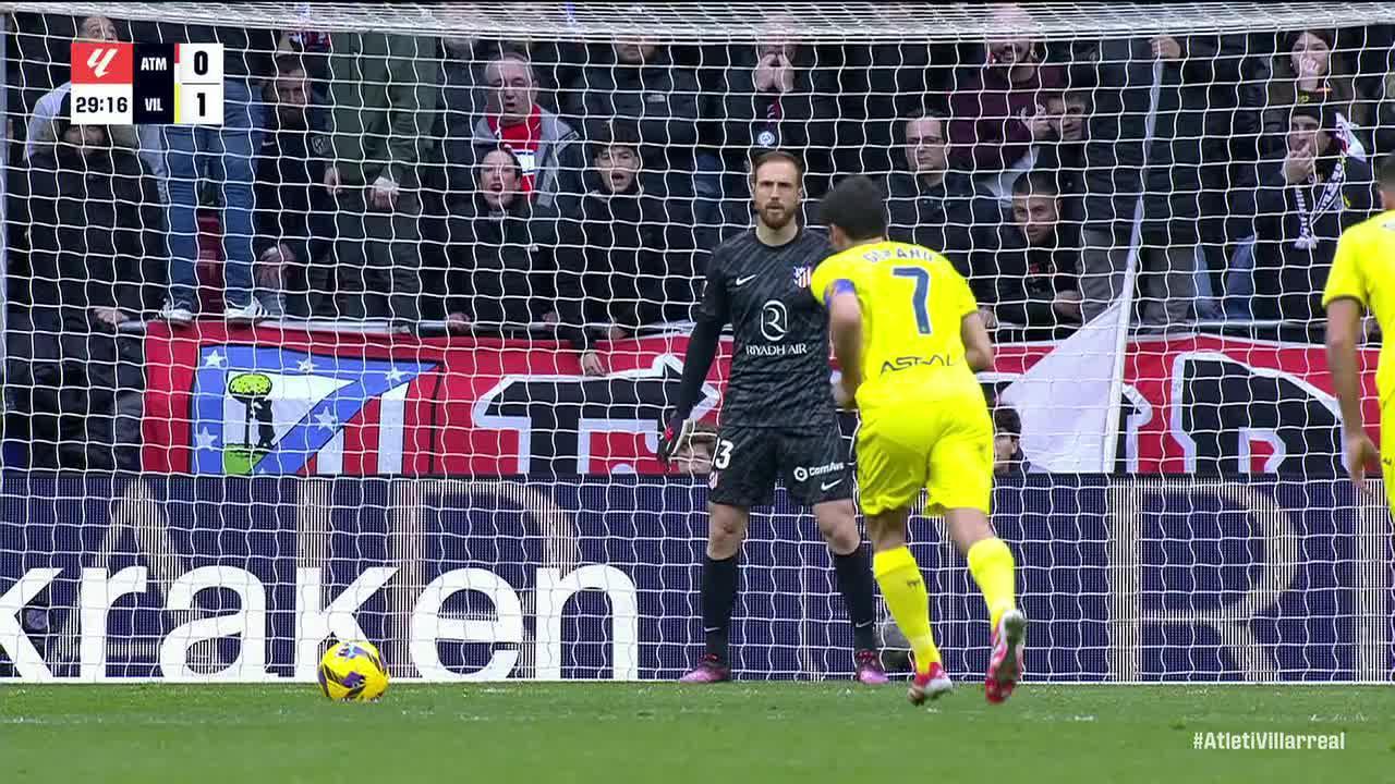 Gerard Moreno's pinpoint penalty gives Villarreal a lead over Atleti