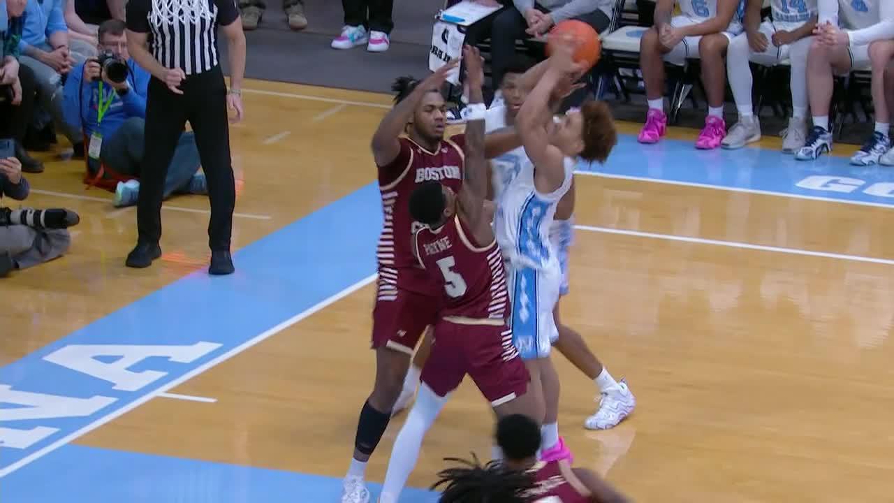 Seth Trimble ties it late with acrobatic finish for UNC