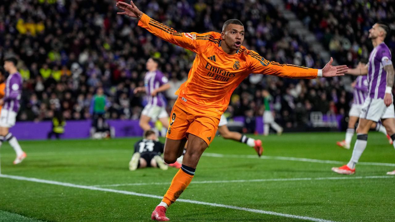 Kylian Mbappe nets first hat trick with Real Madrid