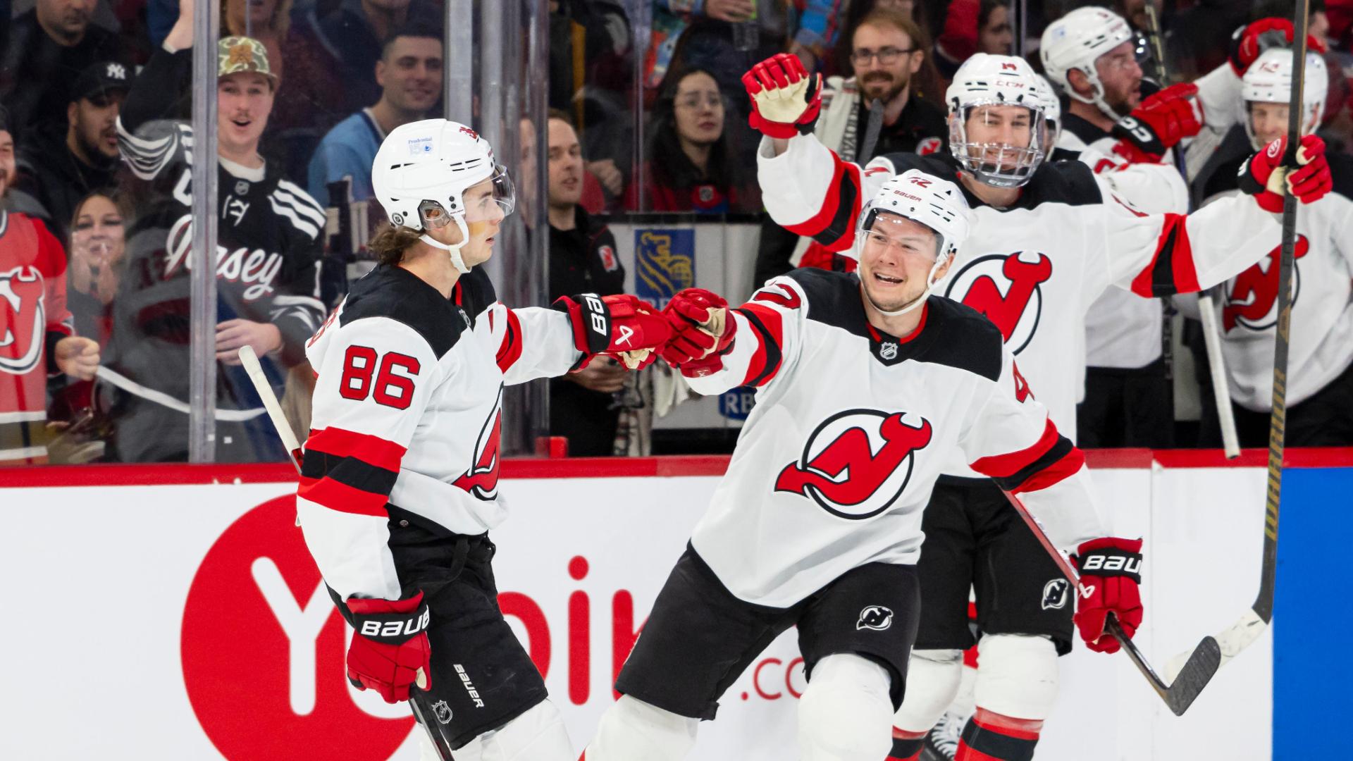 Jack Hughes nets game-winning goal in OT against Canadiens