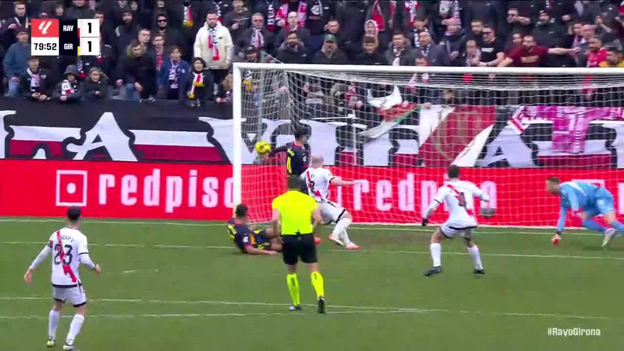 Randy Nteka finds the back of the net for Rayo Vallecano