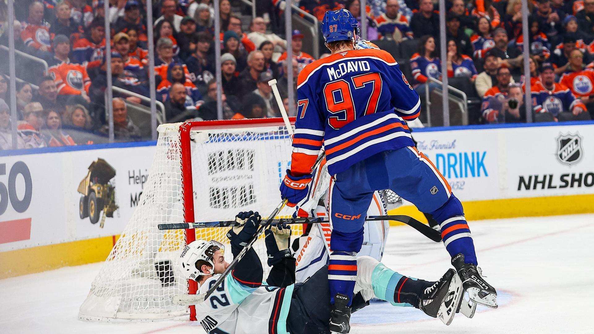 Connor McDavid scores goal in return from suspension