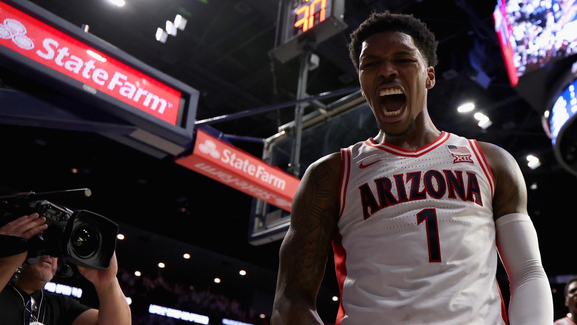 Caleb Love throws down a monster dunk vs. Iowa State