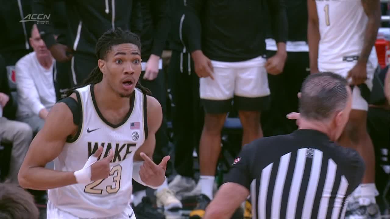 Hunter Sallis ejected after massive dunk for Wake Forest